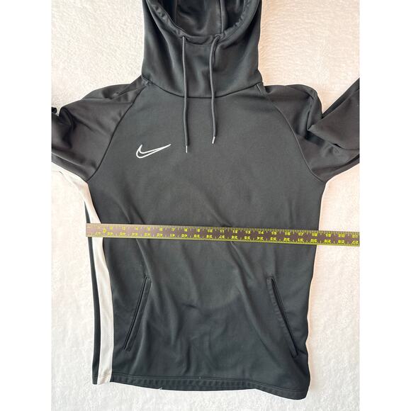 Nike Dri Fit Academy 19 Hoodie Womens Size Small Black White Stripe Hooded - Picture 3 of 6
